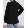imageTrendy Queen Womens Oversized Cable Knit Crewneck Sweaters Cozy Winter ClothesBlack
