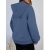 imageTrendy Queen Womens Winter Fleece Sherpa Lined Hoodie Casual Warm Pullover Hooded SweatshirtDusty Blue
