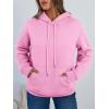 imageTrendy Queen Womens Winter Fleece Sherpa Lined Hoodie Casual Warm Pullover Hooded SweatshirtPink