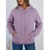 imageTrendy Queen Womens Winter Fleece Sherpa Lined Hoodie Casual Warm Pullover Hooded SweatshirtPurple