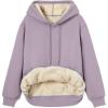 imageTrendy Queen Womens Winter Fleece Sherpa Lined Hoodie Casual Warm Pullover Hooded SweatshirtPurple