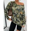 imageTrendy Queen Womens Off The Shoulder Tops Oversized Tshirts Long Sleeve 2025 Casual Basic TeesPrinted2