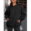 imageTrendy Queen Womens Oversized Hoodies Fleece Sweatshirts Fall Fashion Pullover Sweaters Winter ClothesBlack