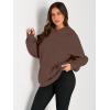 imageTrendy Queen Womens Oversized Hoodies Fleece Sweatshirts Fall Fashion Pullover Sweaters Winter ClothesChocolate Brown