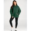 imageTrendy Queen Womens Oversized Hoodies Fleece Sweatshirts Fall Fashion Pullover Sweaters Winter ClothesDark Green