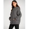 imageTrendy Queen Womens Oversized Hoodies Fleece Sweatshirts Fall Fashion Pullover Sweaters Winter ClothesDark Grey