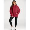 imageTrendy Queen Womens Oversized Hoodies Fleece Sweatshirts Fall Fashion Pullover Sweaters Winter ClothesFiery Red