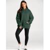 imageTrendy Queen Womens Oversized Hoodies Fleece Sweatshirts Fall Fashion Pullover Sweaters Winter ClothesForest Green