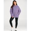 imageTrendy Queen Womens Oversized Hoodies Fleece Sweatshirts Fall Fashion Pullover Sweaters Winter ClothesLight Purple