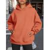 imageTrendy Queen Womens Oversized Hoodies Fleece Sweatshirts Fall Fashion Pullover Sweaters Winter ClothesMelon Orange