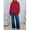 imageTrendy Queen Womens Winter Fleece Sherpa Lined Hoodie Casual Warm Pullover Hooded SweatshirtRed