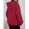 imageTrendy Queen Womens Winter Fleece Sherpa Lined Hoodie Casual Warm Pullover Hooded SweatshirtRed