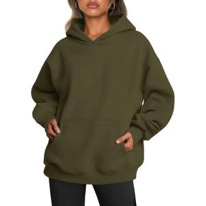 imageTrendy Queen Womens Oversized Hoodies Fleece Sweatshirts Fall Fashion Pullover Sweaters Winter ClothesArmy Green