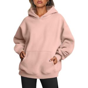 imageTrendy Queen Womens Oversized Hoodies Fleece Sweatshirts Fall Fashion Pullover Sweaters Winter ClothesBlush Pink