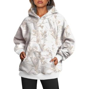 imageTrendy Queen Womens Oversized Hoodies Fleece Sweatshirts Fall Fashion Pullover Sweaters Winter ClothesCamo White
