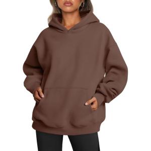 imageTrendy Queen Womens Oversized Hoodies Fleece Sweatshirts Fall Fashion Pullover Sweaters Winter ClothesCoffee