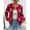 imageTrendy Queen Womens Cardigan Sweaters Lightweight Crew Neck Outfits Fall Fashion 2025 ClothingChristmas Red