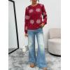imageTrendy Queen Womens Cardigan Sweaters Lightweight Crew Neck Outfits Fall Fashion 2025 ClothingChristmas Red