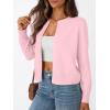 imageTrendy Queen Womens Cardigan Sweaters Lightweight Crew Neck Outfits Fall Fashion 2025 ClothingPink