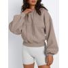 imageTrendy Queen Womens Cute Cropped Hoodies Y2k Long Sleeve Sweatshirts Fall Fashion Outfits Winter Sweater Clothes 2025Coffee Grey