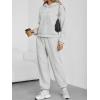 imageTrendy Queen Womens Sweatsuits 2 Piece Outfits Lounge Sweat Sets Oversized Hoodies and Baggy Sweatpants Travel TracksuitGery