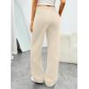 imageTrendy Queen Womens Wide Leg Sweatpants Baggy Barrel Pants with Pockets High Waist Lounge Joggers for Fall WinterBeige