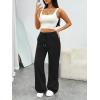 imageTrendy Queen Womens Wide Leg Sweatpants Baggy Barrel Pants with Pockets High Waist Lounge Joggers for Fall WinterBlack