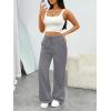 imageTrendy Queen Womens Wide Leg Sweatpants Baggy Barrel Pants with Pockets High Waist Lounge Joggers for Fall WinterBlackgrey