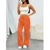imageTrendy Queen Womens Wide Leg Sweatpants Baggy Barrel Pants with Pockets High Waist Lounge Joggers for Fall WinterOrange