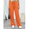 imageTrendy Queen Womens Wide Leg Sweatpants Baggy Barrel Pants with Pockets High Waist Lounge Joggers for Fall WinterOrange