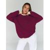 imageTrendy Queen Oversized Sweatshirt for Women 2026 Fall Crewneck Striped Long Sleeve Shirts Hoodies Cute Top Y2K OutfitsBurgundyblue