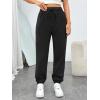 imageTrendy Queen Sweatpants Women Baggy Joggers with Pockets Lounge Comfy Barrel Pants Teens Cute Y2K Sports Fall Clothes 2026Black