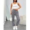 imageTrendy Queen Sweatpants Women Baggy Joggers with Pockets Lounge Comfy Barrel Pants Teens Cute Y2K Sports Fall Clothes 2026Blackgrey