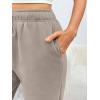 imageTrendy Queen Sweatpants Women Baggy Joggers with Pockets Lounge Comfy Barrel Pants Teens Cute Y2K Sports Fall Clothes 2026Coffeegrey