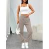 imageTrendy Queen Sweatpants Women Baggy Joggers with Pockets Lounge Comfy Barrel Pants Teens Cute Y2K Sports Fall Clothes 2026Coffeegrey