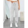 imageTrendy Queen Sweatpants Women Baggy Joggers with Pockets Lounge Comfy Barrel Pants Teens Cute Y2K Sports Fall Clothes 2026Grey