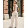 imageTrendy Queen Womens 2 Piece Sweatsuits Lounge Sets Track Suits Tank Tops Wide Leg Pants Spring Matching Outfits 2026Beige
