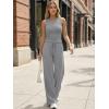 imageTrendy Queen Womens 2 Piece Sweatsuits Lounge Sets Track Suits Tank Tops Wide Leg Pants Spring Matching Outfits 2026Grey