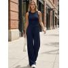 imageTrendy Queen Womens 2 Piece Sweatsuits Lounge Sets Track Suits Tank Tops Wide Leg Pants Spring Matching Outfits 2026Navy