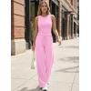 imageTrendy Queen Womens 2 Piece Sweatsuits Lounge Sets Track Suits Tank Tops Wide Leg Pants Spring Matching Outfits 2026Pink