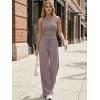 imageTrendy Queen Womens 2 Piece Sweatsuits Lounge Sets Track Suits Tank Tops Wide Leg Pants Spring Matching Outfits 2026Rose Taupe