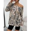 imageTrendy Queen Womens Off The Shoulder Tops Oversized Tshirts Long Sleeve 2026 Casual Basic TeesPrinted3