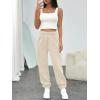 imageTrendy Queen Womens Sweatpants High Waisted Winter Baggy Lounge Pants Fall Active Fleece Comfy Joggers 2026Beige