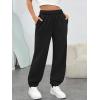 imageTrendy Queen Womens Sweatpants High Waisted Winter Baggy Lounge Pants Fall Active Fleece Comfy Joggers 2026Black