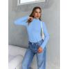 imageTrendy Queen Womens Turtleneck Long Sleeve Shirts Spring Fashion Basic Thermal Underwear Tops Winter Clothes 2026Baby Blue