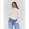 imageTrendy Queen Womens Turtleneck Long Sleeve Shirts Spring Fashion Basic Thermal Underwear Tops Winter Clothes 2026Beige