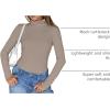 imageTrendy Queen Womens Turtleneck Long Sleeve Shirts Spring Fashion Basic Thermal Underwear Tops Winter Clothes 2026Khaki