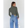 imageTrendy Queen Womens Turtleneck Long Sleeve Shirts Spring Fashion Basic Thermal Underwear Tops Winter Clothes 2026Olive