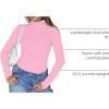 imageTrendy Queen Womens Turtleneck Long Sleeve Shirts Spring Fashion Basic Thermal Underwear Tops Winter Clothes 2026Pink