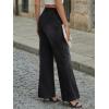 imageTrendy Queen Womens Wide Leg Jeans  High Waisted Baggy Pants Soft Comfort Cotton Denim with a Relaxed FitBlack